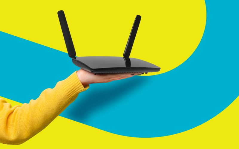 Grafika przedstawiająca router