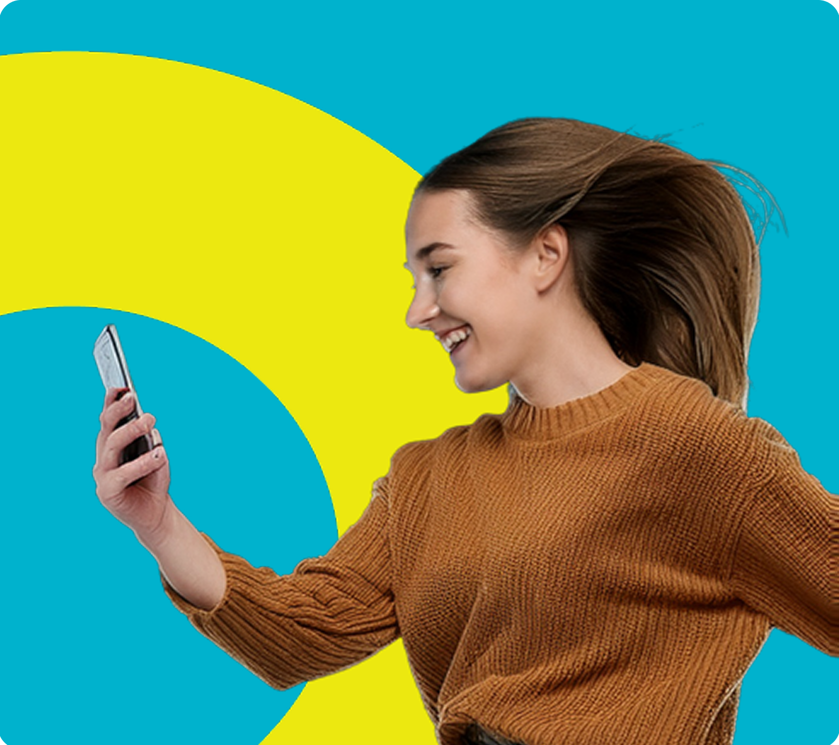 dziewczyna patrzaca sie w telefon - wi-fi calling