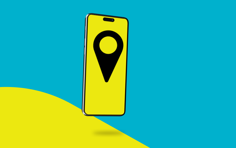 Jak sprawdzić lokalizację telefonu - grafika przedstawiająca telefon komórkowy